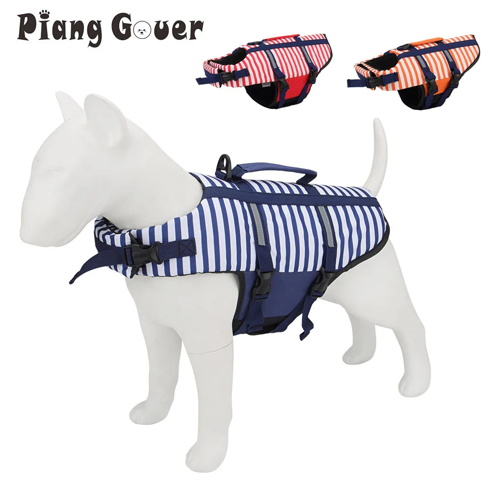 Chic Striped Dog Swim Vest