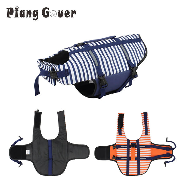 Chic Striped Dog Swim Vest