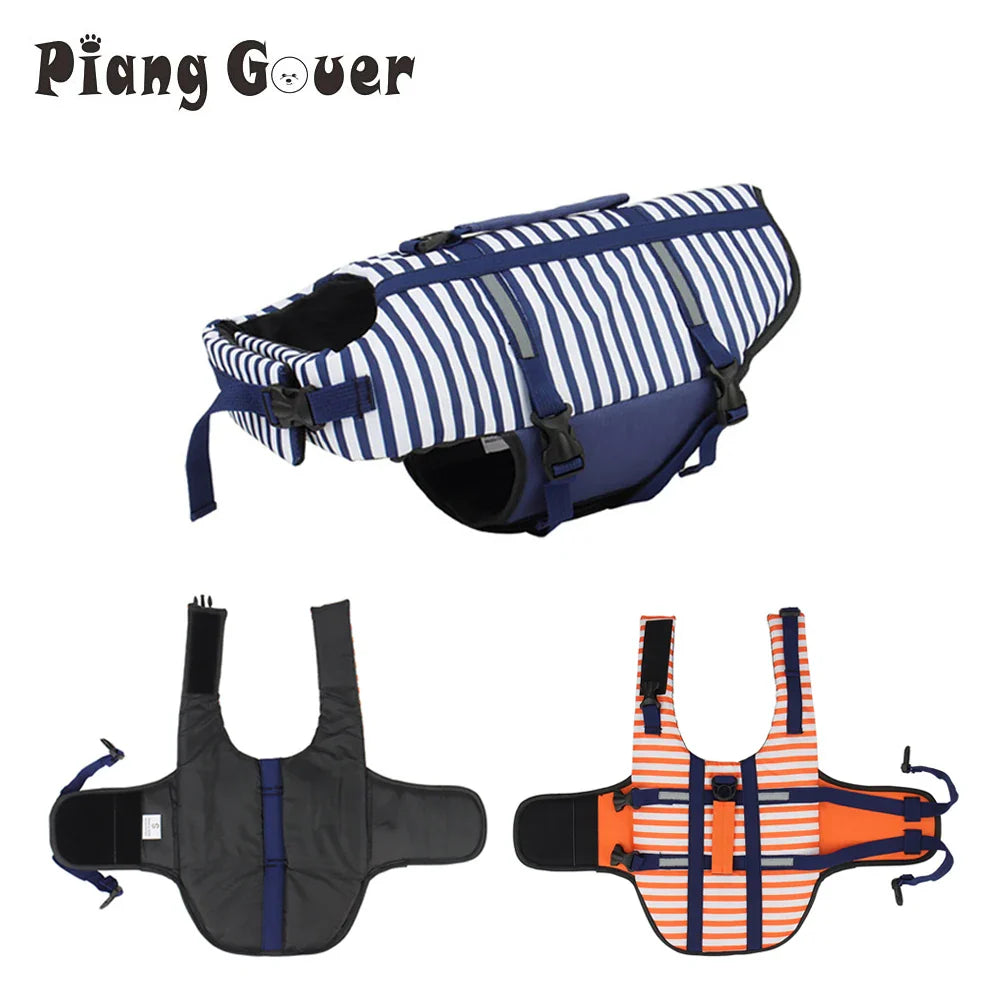 Chic Striped Dog Swim Vest